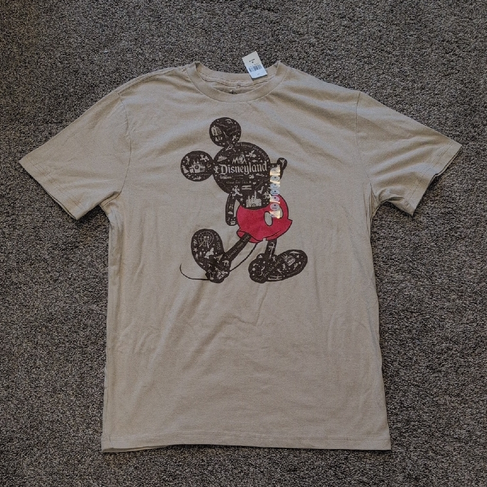 Disneyland Beige Cotton T-Shirt